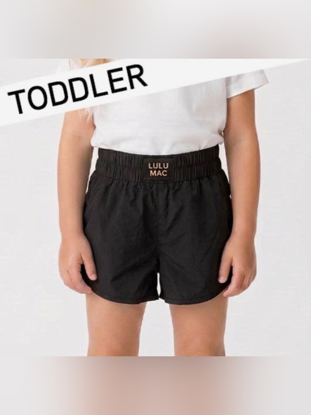 Lulu Mac Toddler Black Shorts